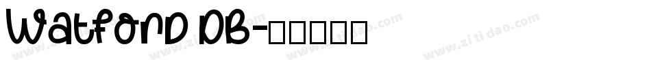 Watford DB字体转换